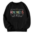 thumbnail image 5 of Tisuna Kids Girls Long Sleeve Sweatshirts Soft Crewneck Letter Print Tops Toddler Daily Wear Fall Outfits Size 2-3 Years Black, 5 of 5