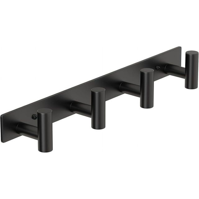 Coat Rack Wall Mount with L Shaped Coat Hooks Wall Hooks Heavy Duty Stainless Steel Towel Hooks Wall Coat Hanger Robe Hooks for Bathroom Kitchen Entryway ( Hooks PC)