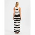 thumbnail image 4 of Striped V Neck Side Slit Maxi Dress, 4 of 5