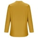thumbnail image 5 of Blusa de lino y algodón con mangas 3/4 largas y botones para mujer, 5 of 8