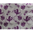 thumbnail image 4 of oneOone Georgette Viscose Purple Fabric Florals Quilting Supplies Print Sewing Fabric By The Yard 42 Inch Wide, 4 of 4
