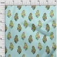 thumbnail image 2 of oneOone Cotton Silk Fabric Leaves|Swirl & Floral Block Print Fabric By The Yard 42 Inch Wide, 2 of 4