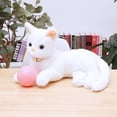 thumbnail image 2 of 14.2 Inches Simulation Gray Cat Plush Toys - Real Life Gray Cat Simulation Plush Toys, Lifelike Cats Doll Kitten Farm Animals Stuffed Animal Toys Black Eyes Birthday Gifts for Kids, 2 of 6