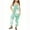 Green, variant on Odeerbi Kids Girls Summer Jumpsuit Tie-dye Bib Overalls Casual Sleeveless Rompers Long Pants with Pockets 5-14 Years Hot Pink