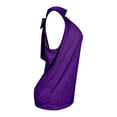 thumbnail image 6 of Duoif Womens Tank Tops, High Neck Sleeveless Top, Loose Fit Beach Vacation Shirt Womens Shirts Purple XXL, 6 of 7