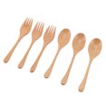 thumbnail image 1 of Wooden Spoon, 3 Sets Fork And Spoon Set Eco Friendly  For Banquet, 1 of 8