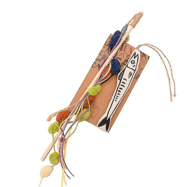 Cat Wand Teaser Stick for Kittens Interactive Cat Toy Teaser with Tassel