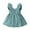 Blue, variant on Girls' Flutter Sleeve Round Neck Dress, A-Line Cut & Versatile Style, Ideal for Spring Summer Fall Casual Outings
