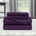 thumbnail image 6 of Traditional Cotton Flannel Bed Sheet Deep Pocket Solid Flat Fitted Sheet Set, 6 of 10