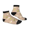 thumbnail image 3 of Bingfone Egg And Avocado Design Patterned Men'S Women'S Casual Cotton Socks, 3 of 9