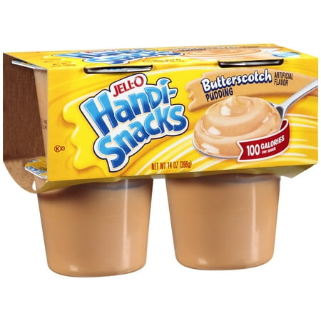 Jell-O Handi-Snacks Butterscotch Pudding 4 ct Cups