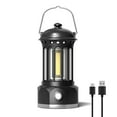 thumbnail image 1 of Rechargeable Cordless Camping Lamp Stepless Dimming Outdoor Retro Tent Light Home Atmospheres Lantern Portable Light with Handle, 1 of 8