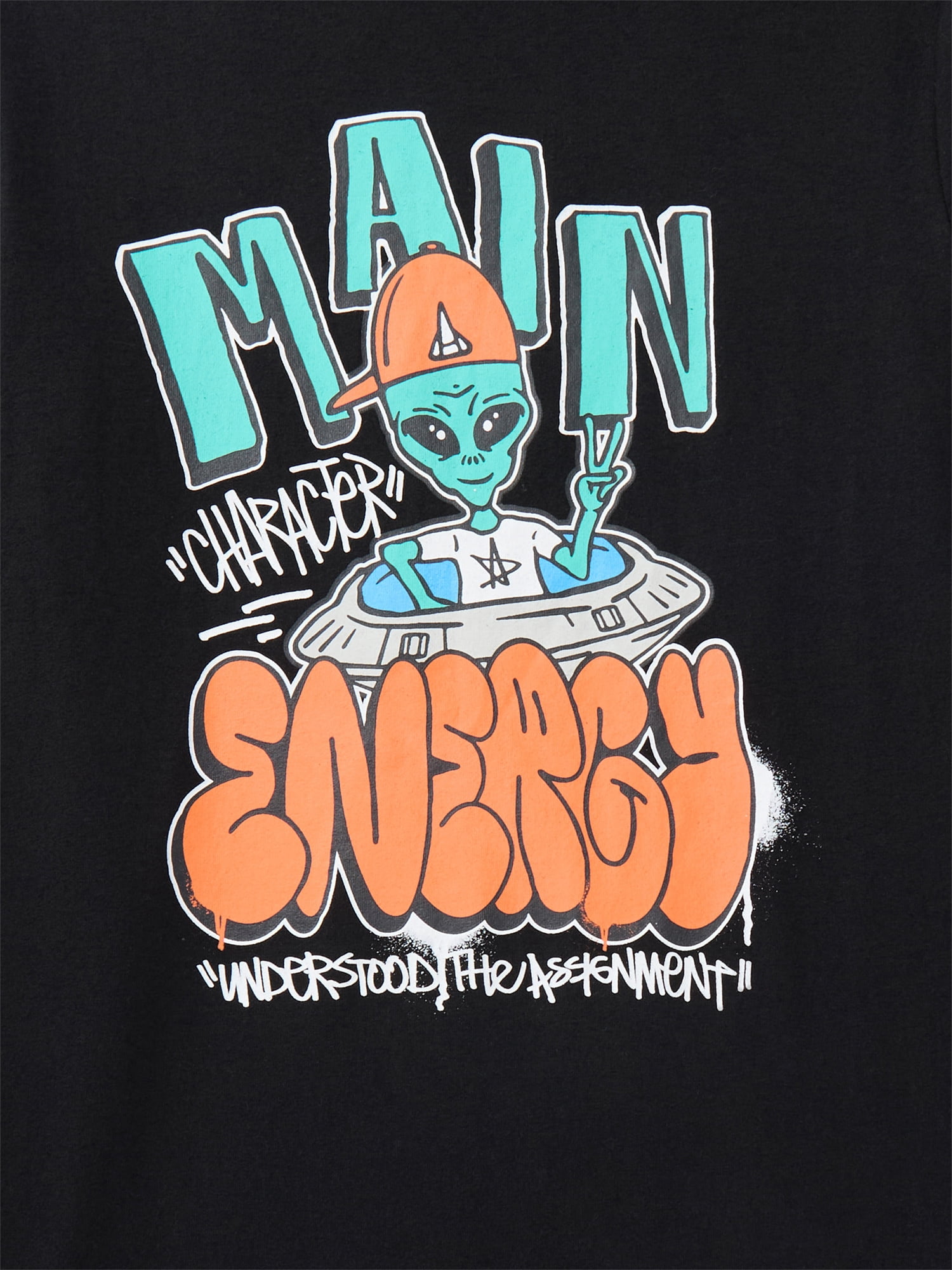 Wonder Nation, Boys' & Big Boys' Graphic Tee, Main Character Energy, Sizes 4-18