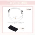 thumbnail image 2 of Uxcell 4 Pairs High Heels Shoe Straps, Rhinestone Elastic Shoe Straps Heels Detachable Ankle Straps Replacement Shoelace Crystal for Women Loose Slippers Sandals, Transparent, 2 of 7