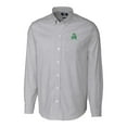 thumbnail image 2 of Men's Cutter & Buck Charcoal Marshall Thundering Herd Vault Stretch Oxford Stripe Long Sleeve Button-Down Shirt, 2 of 3