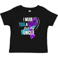 thumbnail image 3 of Inktastic Suicide Prevention I Wear Teal and Purple For My Uncle Boys or Girls Baby T-Shirt, 3 of 5