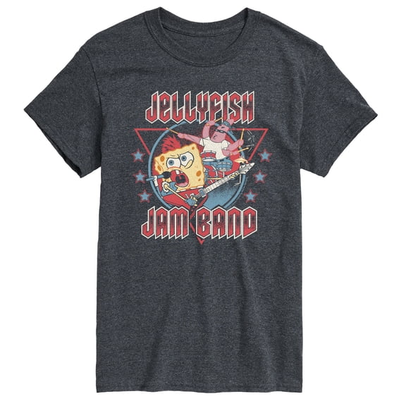 SpongeBob SquarePants - Jellyfish Jam Band - Men's Short Sleeve Graphic T-Shirt