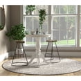 thumbnail image 5 of Contemporary Home Living Circular Pedestal Bar Table - 30" - White, 5 of 8