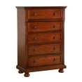 thumbnail image 2 of Glory Furniture Meade 5-Drawers Bedroom Chest in Cherry, 2 of 7