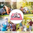 thumbnail image 4 of Worallymy Estera de Playa Manta de Picnic al Aire Libre Impermeable Almohadilla de Secado rápido para Viajes Camping Senderismo A Cuadros Rojo 150x200cm Worallymy JD735907747, 4 of 7