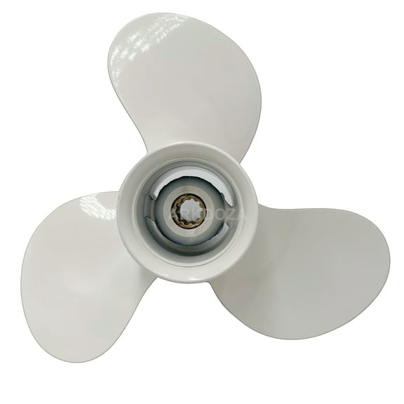 Propeller 9 7/8x9 for Yamaha Outboard 25-30HP Aluminum 10 Tooth OEM NO:664-45941-01-EL 9.9x9