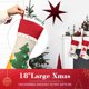 thumbnail image 3 of Juego de 4 medias navideñas, grandes decoraciones navideñas para festivales, adornos navideños clásicos personalizados para Navidad, fiesta, hogar, Nochebuena, 3 of 5
