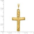 thumbnail image 2 of Beautiful 14k Diamond-cut Cross Charm, 2 of 2