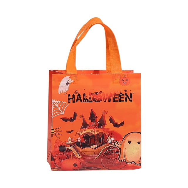 MVRLSH Under $10! Halloween Bags Bags With Handles For Kids Halloween Reusable Non Woven Bags For Wrapping .