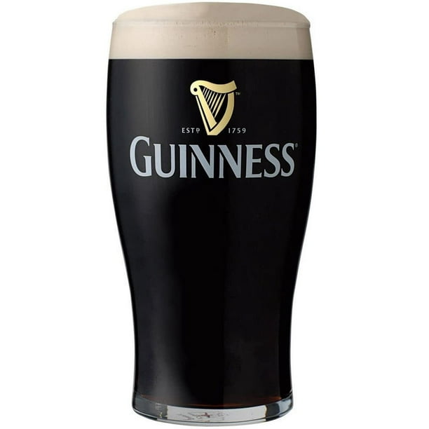 Guinness Draught Pint Glass 20oz (Pack of 2) - Walmart.com