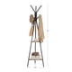 thumbnail image 5 of Perchero no empotrado, con 2 estantes, para ropa, sombrero, bolsa, estilo industrial, gris y negro, 5 of 8