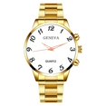 thumbnail image 2 of Resicozy Watches for Men Metal Strap Watch Large Number Round Dial Business Casual Daily Wristwatch D One Size, 2 of 3