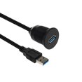 thumbnail image 5 of Cable de montaje 3.0: extensión USB empotrada, tablero, cable de montaje en panel, para automóvil, bote, motocicleta y más (3,3 pies/1 m), 5 of 5