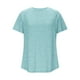 thumbnail image 4 of Camisas de vestir para mujer,Blusa de lentejuelas para mujer, manga corta, cuello en V, poliéster, informal, holgada, para uso diario, sopatenor, 4 of 8