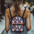 thumbnail image 4 of HELLHERO Skull Design Backpack Purse, Versatile Polyester Small Backpack for Travel Hiking, Water-Resistant Travel Backpack, 4 of 8