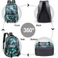 thumbnail image 6 of Ludolm Backpack Elementary School Bags Primary Middle School Bookbags for Teens Back to School Gifts for Son 17" Mochila Escolares para Niños de 8 9 10 Camo Green, 6 of 6