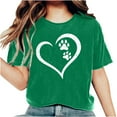 thumbnail image 2 of Kayannuo Valentine's Day Womens Graphic Tees Love Heart Printed Womens T Shirts Womens Work Tops Girls Short Sleeve Out Blouse Letter Print Gift Shirt T-Shirt Tops, 2 of 6