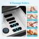 thumbnail image 4 of CuPiLo Masajeador de pies con calor, masajeador de pies plegable, bañera de hidromasaje con burbujas, luz roja, piedra pómez y rodillos de masaje Shiatsu, spa de pies para pedicura para relajación, re, 4 of 5