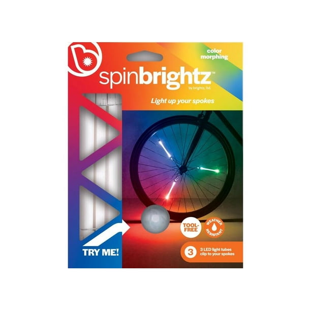 Lámpara LED para bicicleta Brightz Spin Brightz Multicolor, 1 unidad