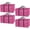 Pink, variant on Heavy Duty Moving Bags or Storage Bags – Pink Storage Bins with Lids, Large Moving Boxes with Backpack Straps & Zippers,– Packing Box & Moving Supplies for College Dorm, 4 Pack