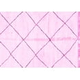 thumbnail image 1 of Ahgly Company Indoor Rectangle Solid Pink Modern Area Rugs, 2' x 3', 1 of 4