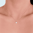 thumbnail image 3 of 18K Gold Filled Teal Pendant Necklace for Women • CZ Solitaire Necklace • Marquise, Pear or Emerald Cut • Minimalist Simple Jewelry, 3 of 5