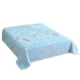 thumbnail image 2 of Yardvibe Cooling Comforter Twin Size, Floral Print Breathable Summer Comforter for Hot Sleepers & Night Sweats, Silky Smooth Cooling Blanket, Blue (E), 2 of 7