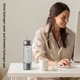 thumbnail image 5 of BOKYAN Portable Hydrogen Water Bottle 460ML SPE PEM Technology for Boosting Metabolism and Immunity USB Rechargeable Silver - 11.02 inches / 28.00 cm [cite: 12], 5 of 9