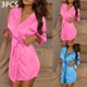 thumbnail image 1 of Batas Mujer Casual Hogar Seda Hielo Albornoz Camisón Pijamas Mujer, 1 of 9