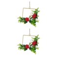 thumbnail image 4 of Bearachild Decoraciones de boda: fácil de limpiar, bajo mantenimiento, larga duración, elegante flor artificial, interior o exterior, rosa roja Rosa roja cuadrado 2Conjunto, 4 of 6