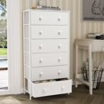 thumbnail image 5 of Pellebant White 6-Drawer Dresser Vertical Storage Tower Chest, 5 of 7