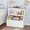 White, variant on Bookshelf and Toy Storage Organizer, 32" Tall, Wooden Bookcase Cabinet with Tabletop, Anti-Tipping Device, Waterproof Kids Cubbies for Nursery Playroom Bedroom Classroom Daycare - Grey.