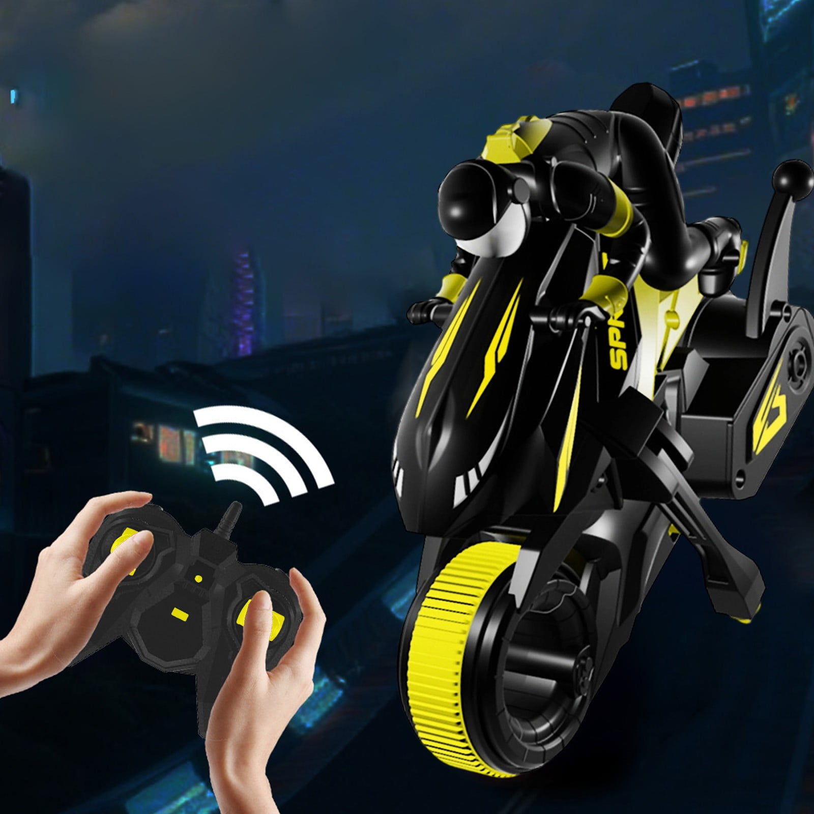 Meggemo Gift Remote Control Stunt Motorcycle - High-Speed Drift & Spinning RC Racing Car, Dynamic Outdoor & Home Play, Exciting Leisure Gift