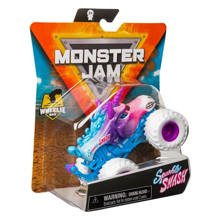 Monster Jam Official Sparkle Smash Toy Monster Truck with
