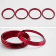 thumbnail image 2 of Cubierta de anillo de salida de ventilación de aleación de aluminio para reducir la pegatina de decoración para AUDI A3 S3 2013 ~ 2020 / Q2 2017 (rojo), 2 of 3
